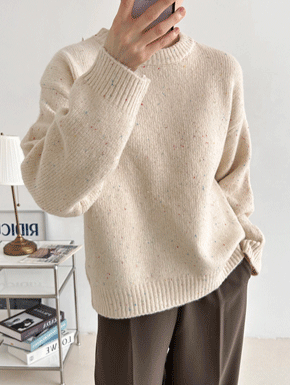 루즈핏 캐리 라운드 여성 가을 겨울 긴팔 니트 스웨터